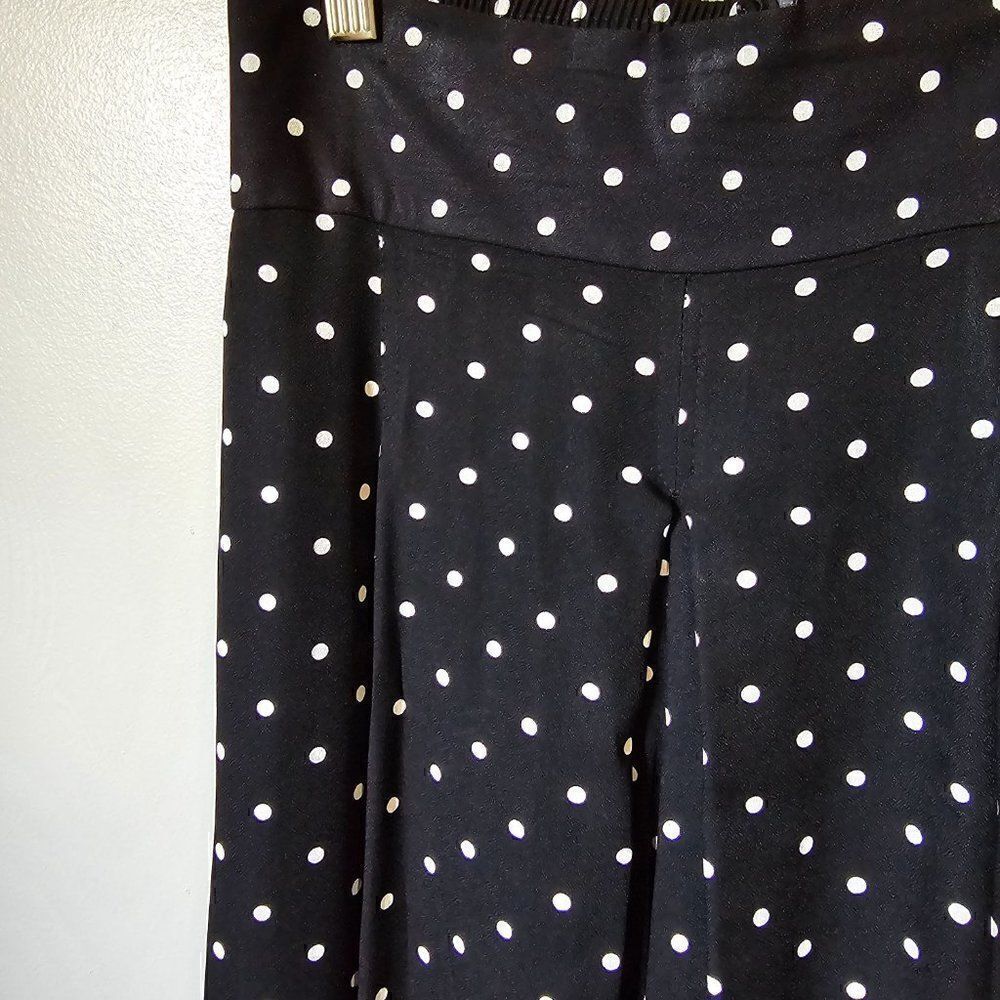 EUC VINTAGE POLKA DOT PLEATED WIDE LEG PANTS VTG SIZE 7-8 / US M - Picture 13 of 16